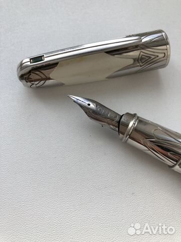 Ручка S.T.Dupont перьевая, платина