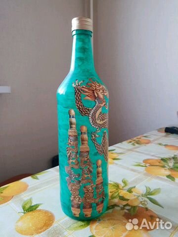 Бутылка декупаж Бутылка декупаж
