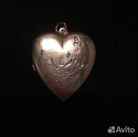 Кулон сердце серебро с аметистом
