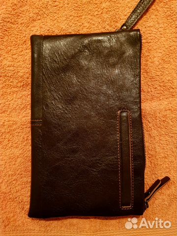 Клатч кожаный