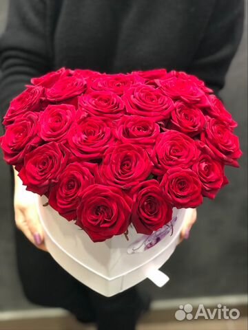 Коробка с розами для любимой