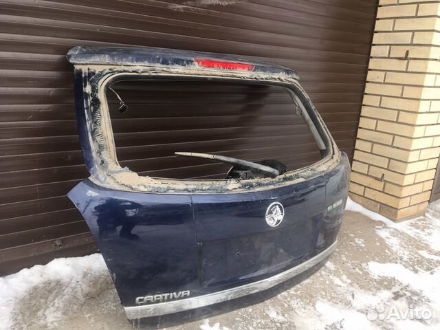 Крышка багажника Опель Антара синяя Крышка багажника Опель Антара синяя