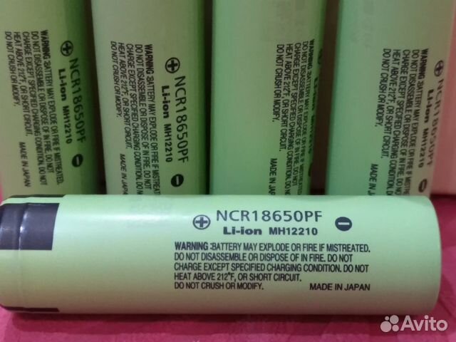 Li-Ion акумулятор 18650 Panasonic NCR18650PF 2,9Ah Li-Ion акумулятор 18650 Panasonic NCR18650PF 2,9Ah