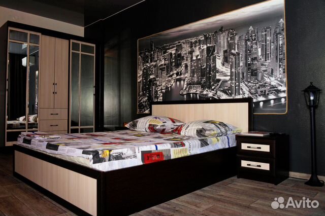 

1-к. квартира, 40 м², 2 кровати
