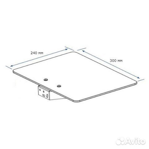Uniteki DS1605 полка для ресивера черная