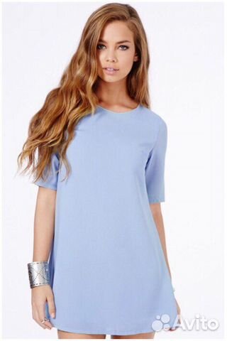 Платье голубое missguided Платье голубое missguided