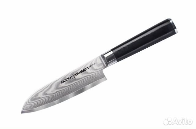 SD-0092 Нож кухонный Сантоку Шеф Samura Damascus