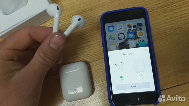 Наушники Appl Airpods LK-TE9 сенсорные с анимацией