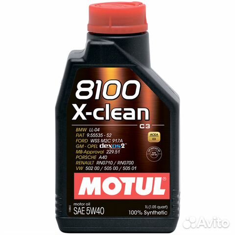 Cинтетическое моторное масло motul 8100 X-Clean 5W Cинтетическое моторное масло motul 8100 X-Clean 5W