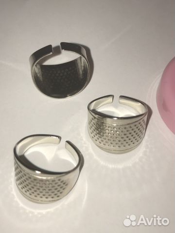 Напёрстки на палец 3шт Напёрстки на палец 3шт