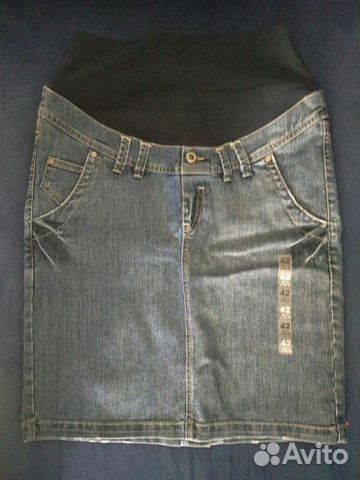 Юбка джинсовая для беременной