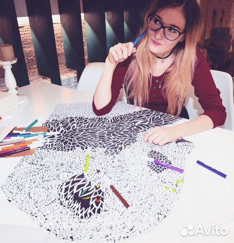 Огромные раскраски Антистресс для взрослых и детей