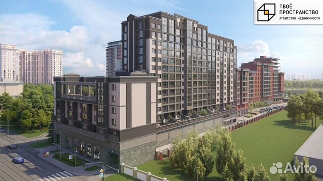 2-к квартира, 65.4 м², 2/10 эт.