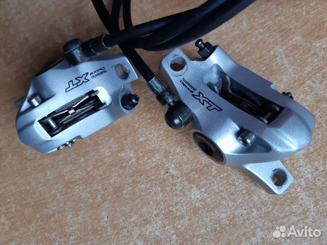 Тормоза гидравлика + манетки Shimano Deore XT