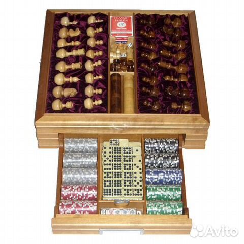Игровой набор: шахматы, шашки, нарды и другие игры