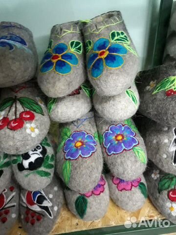 Валяные тапочки