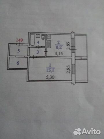 1-к квартира, 34.9 м², 8/10 эт.