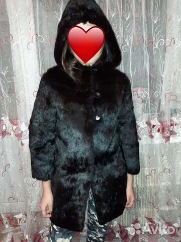 Шуба цельная из натурального кролика Шуба цельная из натурального кролика