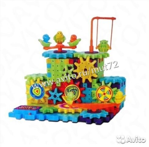 Конструктор Funny Bricks 81 дет., шестеренки
