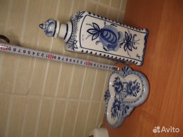 Штоф Графин авторский Гжель круэт под специи СССР Штоф Графин авторский Гжель круэт под специи СССР