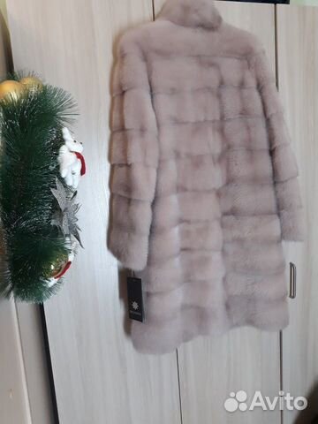 Шуба норковая 100 см фламинго
