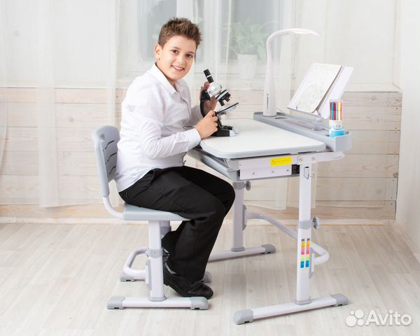 Комплект Растущая Парта А8+Стул+Пэд+Лампа+Коврик Комплект Растущая Парта А8+Стул+Пэд+Лампа+Коврик