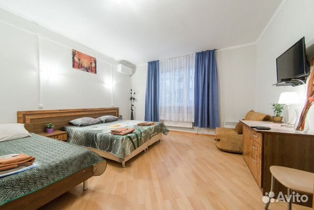 

Квартира-студия, 25 м², 2 кровати