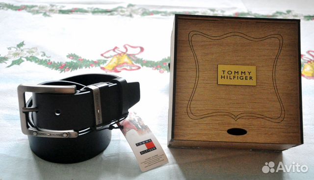 Мужской ремень / Tommy Hilfiger / новый (черный)