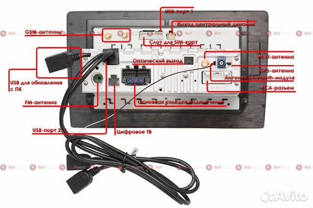 Магнитола 2DIN RedPower 51001 IPS DSP android 8+