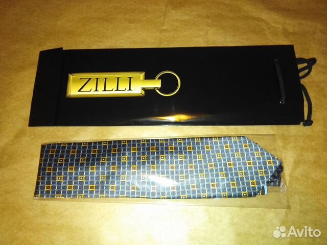 Галстук и платок zilli новые оригинал