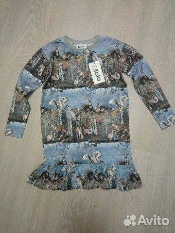 Платье моло molo лесные животные 110-116,134-140 Платье моло molo лесные животные 110-116,134-140