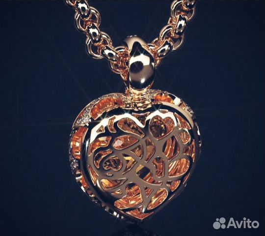 Новый женский Золотой Новый Кулон Подвеска Новый женский Золотой Новый Кулон Подвеска