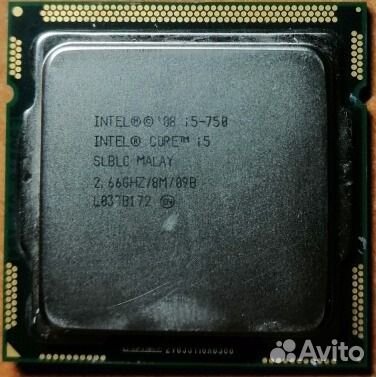 Процессор LGA1156 Intel Core i5-750 2.66 ггц Процессор LGA1156 Intel Core i5-750 2.66 ггц