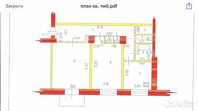 2-к квартира, 60 м², 3/4 эт. 2-к квартира, 60 м², 3/4 эт.