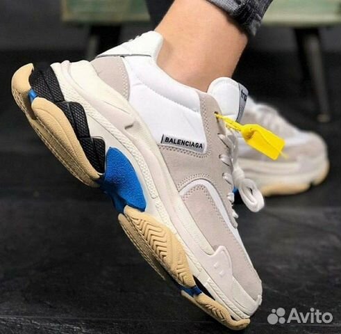 Кроссовки Balenciaga Triple S v2.0 White&Blue