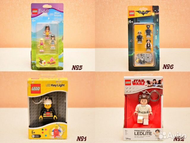 Минифигурки и Брелки - фонарики Lego. Оригинал Минифигурки и Брелки - фонарики Lego. Оригинал