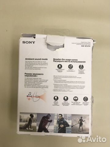 Беспроводные наушники-плеер Sony NW-WS414/LM Blue Беспроводные наушники-плеер Sony NW-WS414/LM Blue