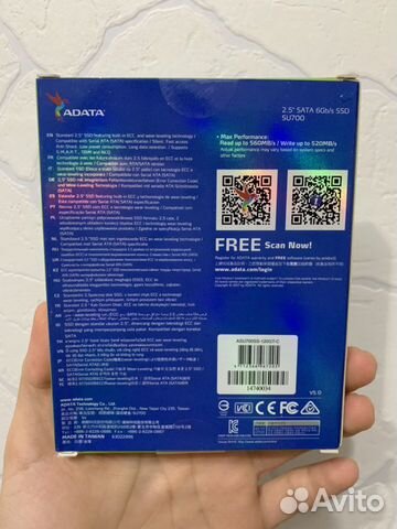 Накопитель Adata SU700 Накопитель Adata SU700