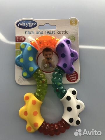 Прорезыватель Игрушка-погремушка Playgro