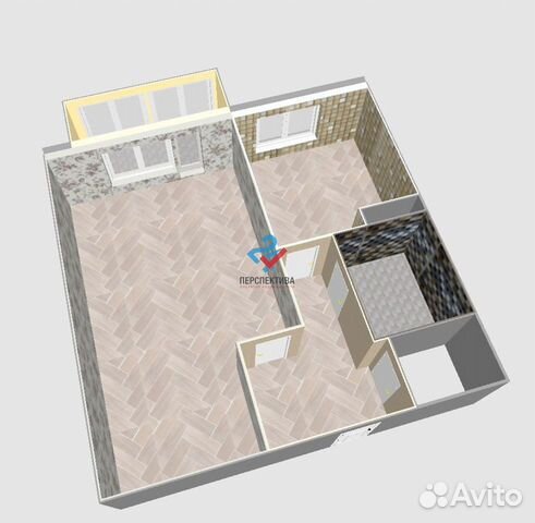 1-к квартира, 34.5 м², 3/5 эт.