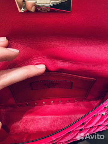 Сумка valentino Rockstud Spike Новая бархатная Сумка valentino Rockstud Spike Новая бархатная