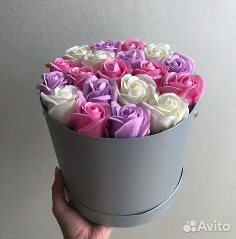 Букет из мыльных роз