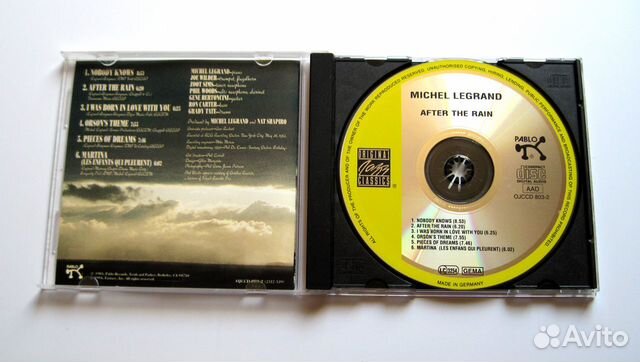  CD Michel Legrand After the Rain. Germany 