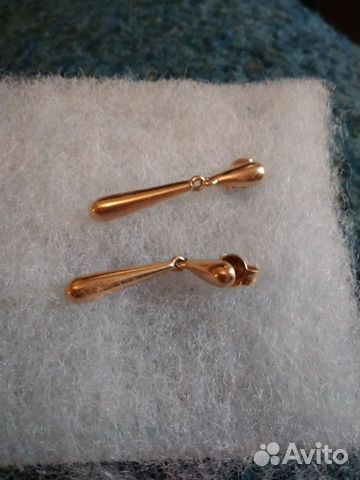 Серги золото