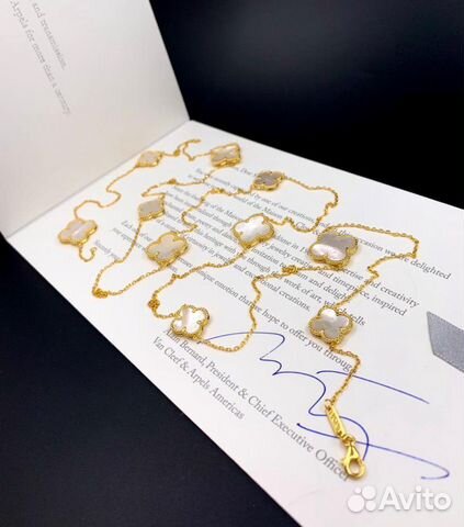 Колье бусы серьги браслет Van Cleef Ванклиф