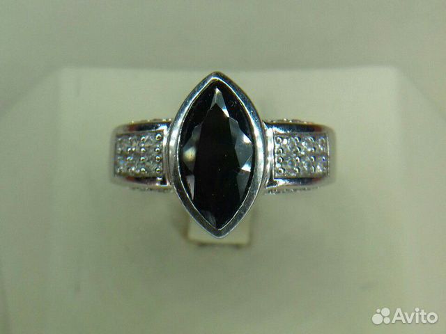 Серебро 925,Комплект с Обсидианом и Цирконами