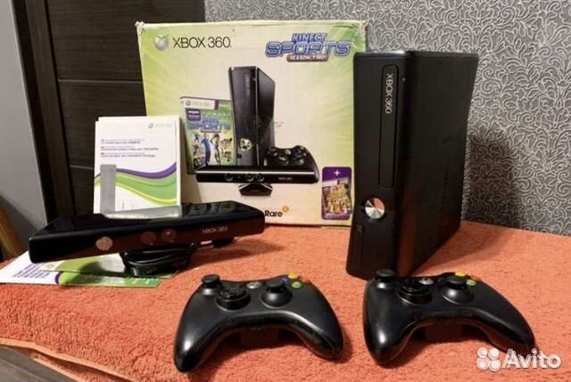 Xbox 360 freebot 250gb + kinect + джойстик