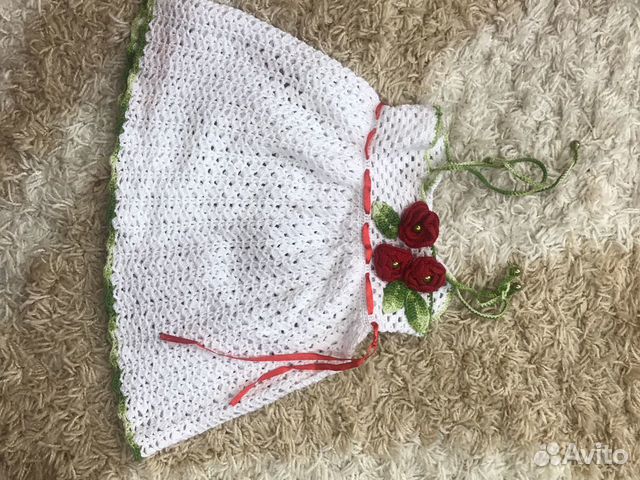 Сарафан вязаный крючком