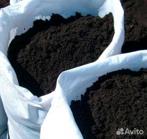 Земля плодородная в мешках. 60л
