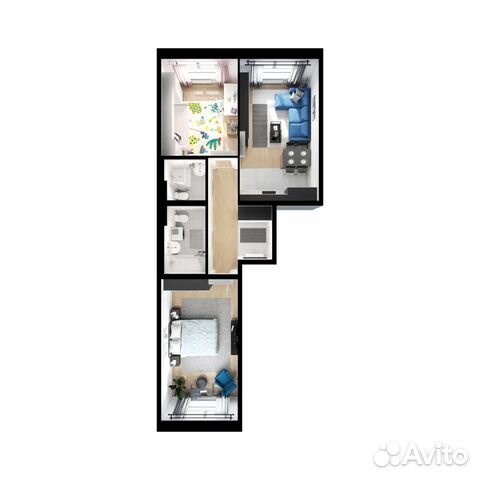 2-к квартира, 65.5 м², 9/14 эт. 2-к квартира, 65.5 м², 9/14 эт.